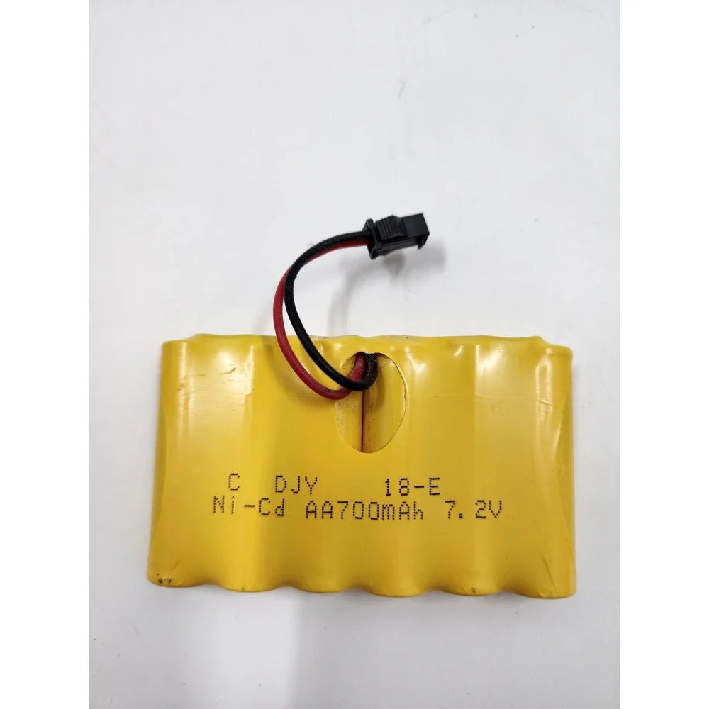 DJY 18-E Ni-Cd AA700mAh 7.2V Rechargeable Battery Pack Yellow RC Toy Connector